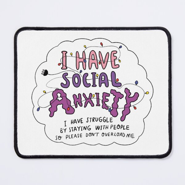 Item preview, I have social anxiety designed and sold by Meriodoc.