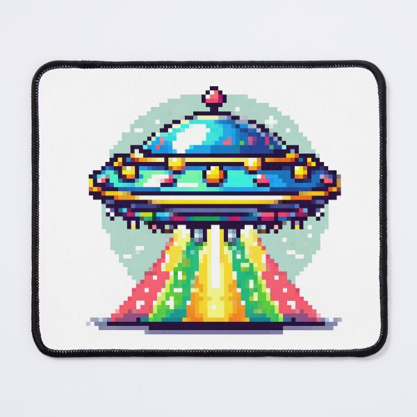 Item preview, Pixel UFO Invasion - Retro Alien Craft Design designed and sold by PixelArtly.