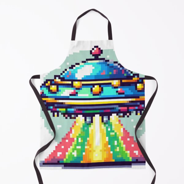 Item preview, Pixel UFO Invasion - Retro Alien Craft Design designed and sold by PixelArtly.