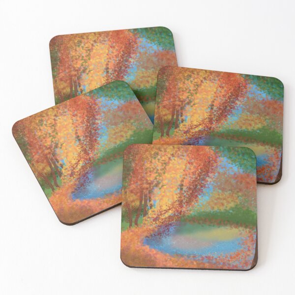 Item preview, Autumn Day by the Lake - Nature Landscape designed and sold by Cecetyshay.