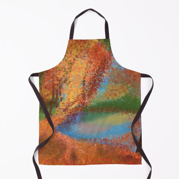 Item preview, Autumn Day by the Lake - Nature Landscape designed and sold by Cecetyshay.