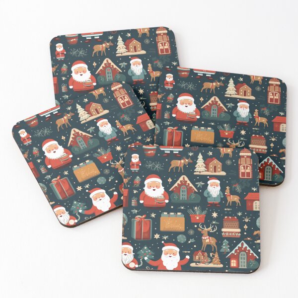 Item preview, Santa's Workshop, Christmas paper, seamless pattern, Digital Paper No.035 designed and sold by GoDATAP.