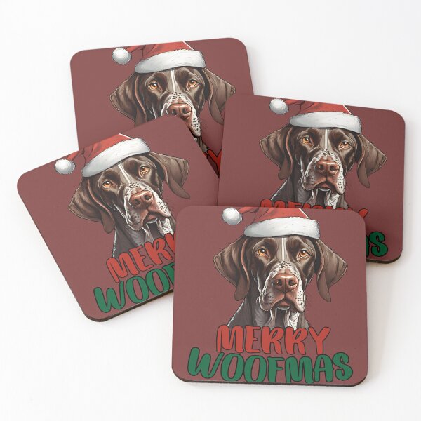 Item preview, Merry Woofmas German Shorthaired Pointer Dog  designed and sold by GoodyPaws.