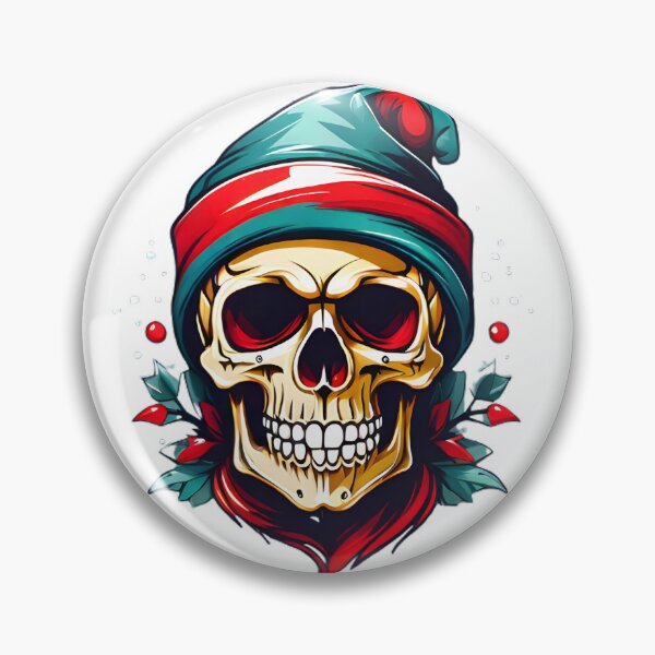 Item preview, Christmas Skully designed and sold by GloriousChoice.
