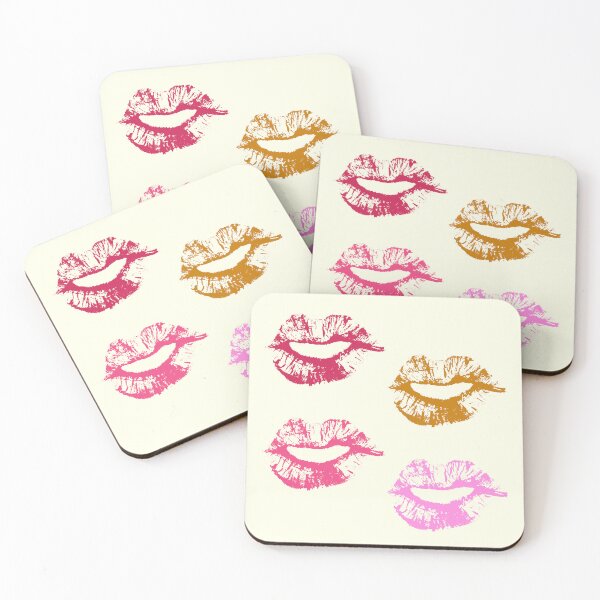Item preview, Valentine lips seamless repeat pattern print background designed and sold by VanDoeke.