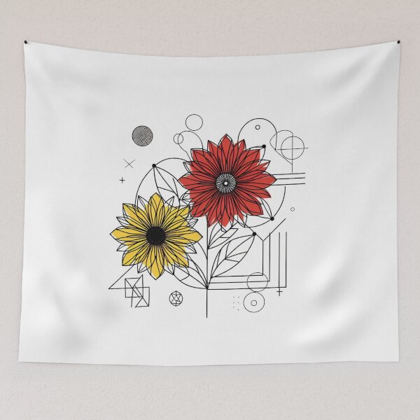 Item preview, Floral Geometry: Blossoms and Shapes in Harmony designed and sold by ReplyGirl.