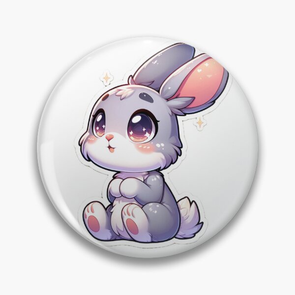 Item preview, Enchanted Gaze: Whimsical Bunny Sticker designed and sold by ZappyP.