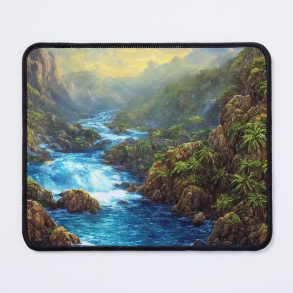 Item preview, Rapid river in the rainforest designed and sold by M-Y-A-R-T-.