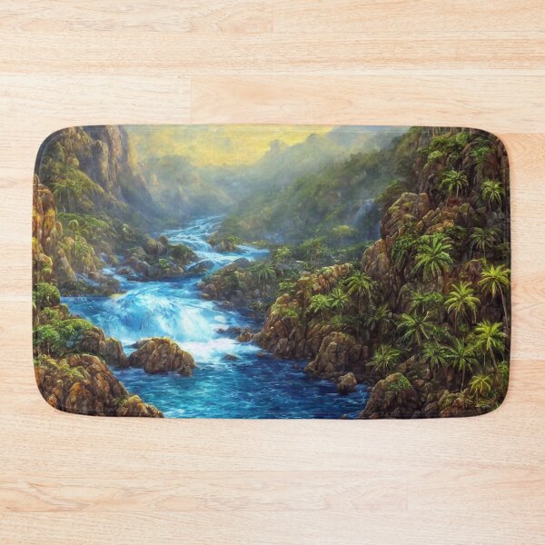 Item preview, Rapid river in the rainforest designed and sold by M-Y-A-R-T-.