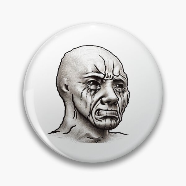 Artikelvorschau, Weinendes Wojak Meme entworfen und verkauft von artvia.