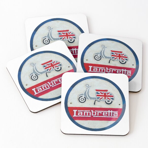 Item preview, Lambretta metal sign vintage round designed and sold by RoyalTarget.