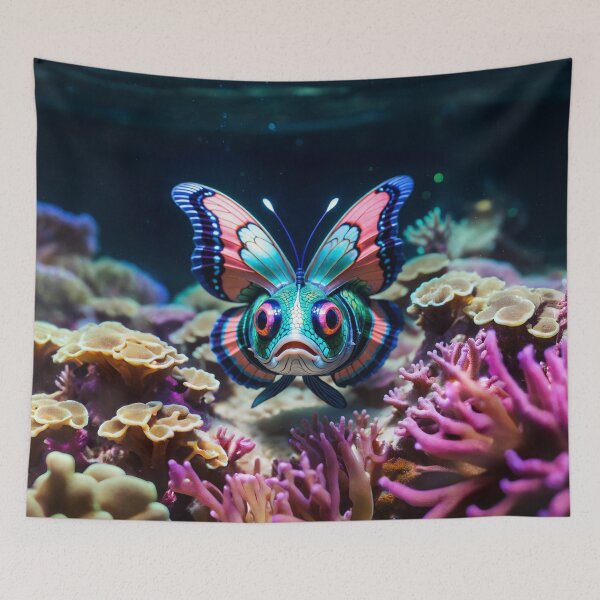 Item preview, Fish with butterfly wings designed and sold by AnnArtshock.