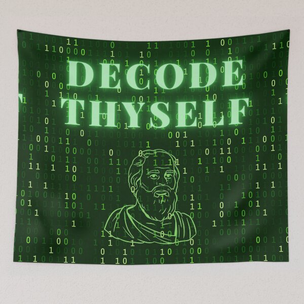 Item preview, Decode Thyself: Socratic Wisdom Unleashed designed and sold by ZION-E-Store.
