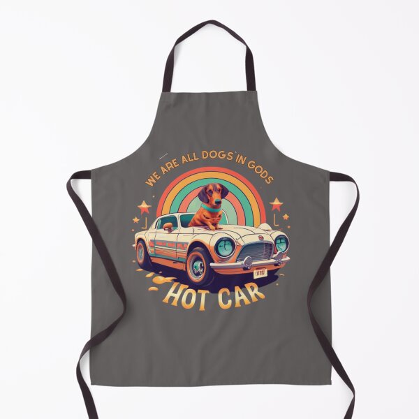 Item preview, We are all dogs in gods hot car funny quote designed and sold by Superdealkoeln.
