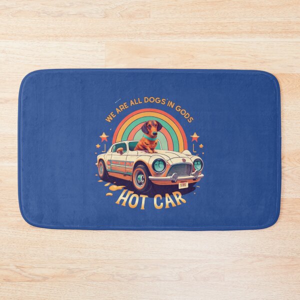 Item preview, We are all dogs in gods hot car funny quote designed and sold by Superdealkoeln.