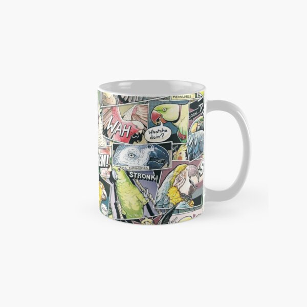 Parrots Comic Style Classic Mug