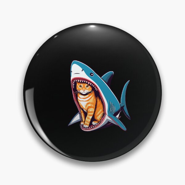 Item preview, A Cat Defies Danger From Inside A Shark designed and sold by werlinetrevor.