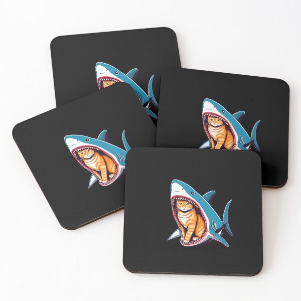 Item preview, A Cat Defies Danger From Inside A Shark designed and sold by werlinetrevor.