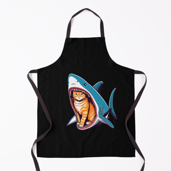 Item preview, A Cat Defies Danger From Inside A Shark designed and sold by werlinetrevor.