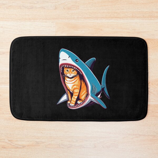 Item preview, A Cat Defies Danger From Inside A Shark designed and sold by werlinetrevor.