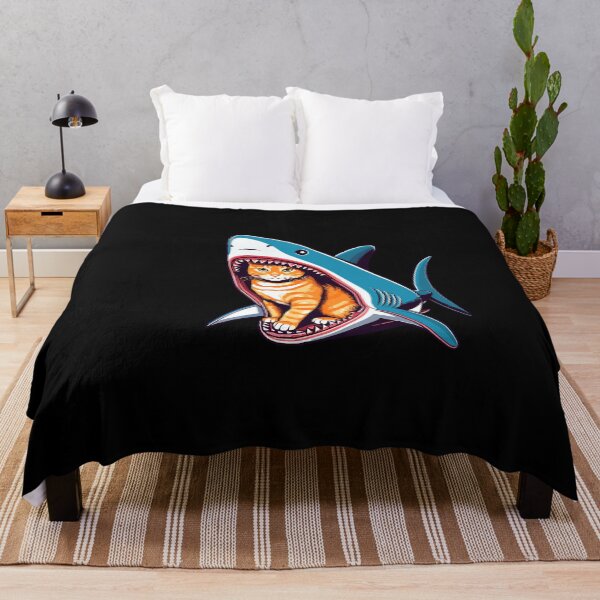 Item preview, A Cat Defies Danger From Inside A Shark designed and sold by werlinetrevor.