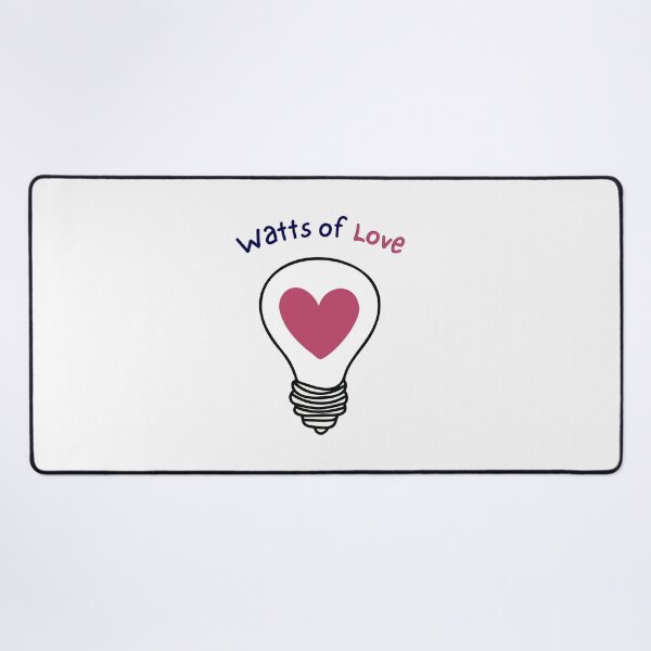 Item preview, Watts of love - cute pun for lovers designed and sold by PurpleWay.