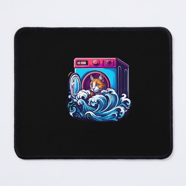 Item preview, Cat Peeking Out Of A Washing Machine designed and sold by werlinetrevor.