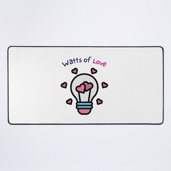 Item preview, Cute Pun for Lovers - Watts of love designed and sold by PurpleWay.