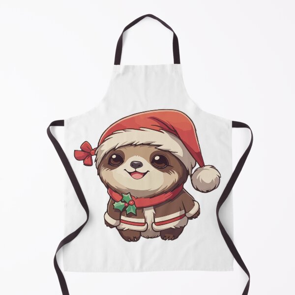 Item preview, Sloth Christmas Mistletoe Santa Hat designed and sold by zamperoni.