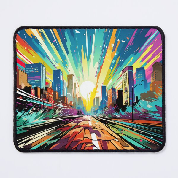 Item preview, Sunrise Surge - Dynamic Cityscape Art Print designed and sold by SmartDesignByBB.