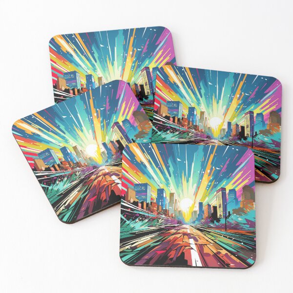 Item preview, Sunrise Surge - Dynamic Cityscape Art Print designed and sold by SmartDesignByBB.
