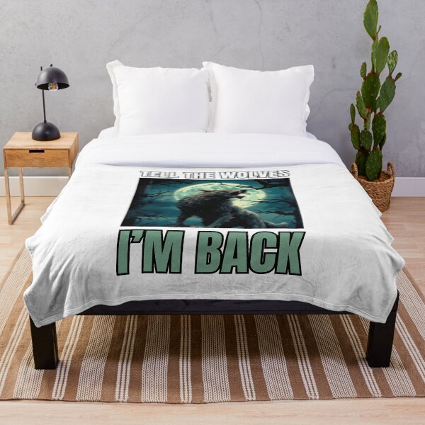Item preview, Angry Wolf, Tell The Wolves i'm Back  designed and sold by Print Magic Gallery⭐⭐⭐⭐⭐.