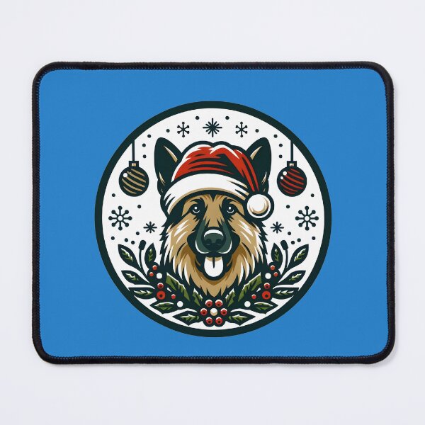 Item preview, Merry Woofmas Festive German Shepherd | Holiday Paws | Let It Snow winter | Jingle Bell Rock Merry and Bright designed and sold by TheMostLikely.