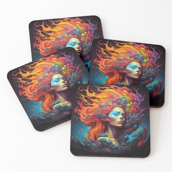 Item preview, Psychedelic Reverie - Vivid Dream Art Print designed and sold by SmartDesignByBB.