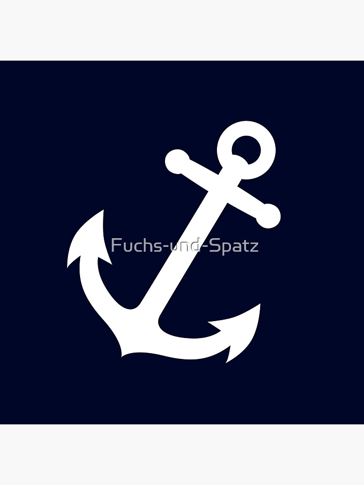 Simple White vector anchor by Fuchs-und-Spatz