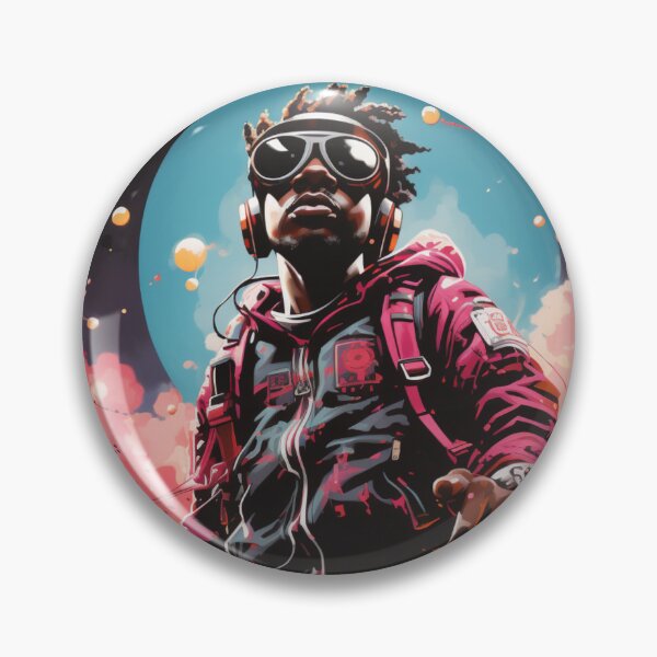 Item preview, Urban Odyssey - Futuristic Explorer Art Print designed and sold by SmartDesignByBB.