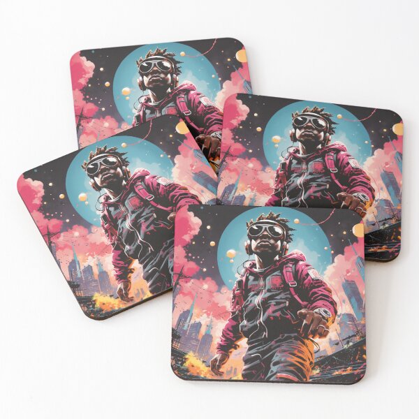 Item preview, Urban Odyssey - Futuristic Explorer Art Print designed and sold by SmartDesignByBB.