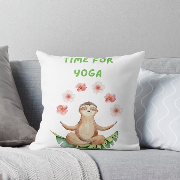 Item preview, Sloth  time for yoga designed and sold by Spikeynator.