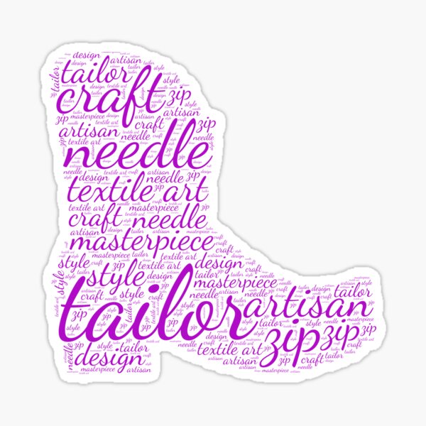 Item preview, tailor art needle work quotes designed and sold by Anna Sacha.