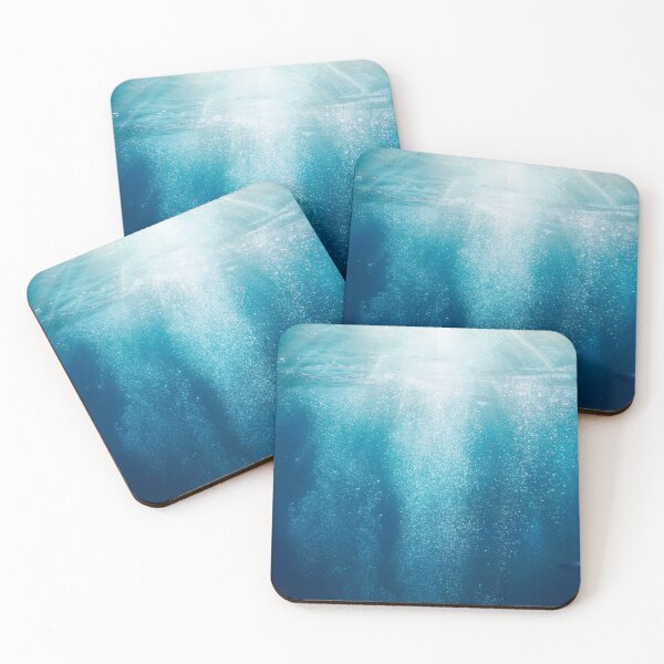 Item preview, Sunlight underwater with bubbles rising to water surface in the sea designed and sold by Seaphotoart.