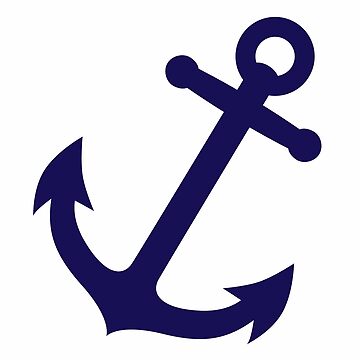 Artwork thumbnail, Navy Blue Anchor by Fuchs-und-Spatz