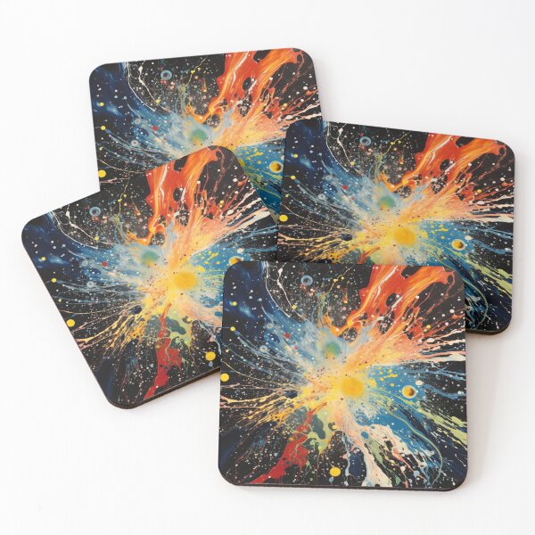 Item preview, Colorburst Galaxy - Abstract Cosmic Art Print designed and sold by SmartDesignByBB.