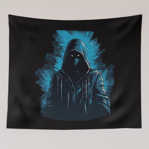 Item preview, Mystery hooded man blue monk abstract digital  designed and sold by SkyEditor.