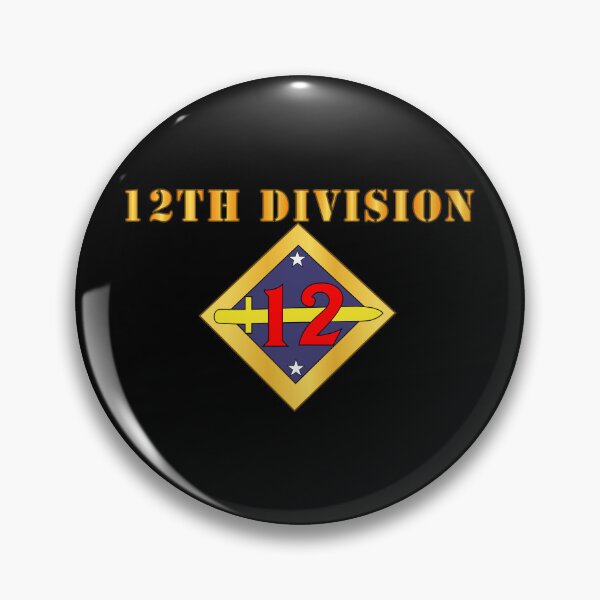 Item preview, Army - 12th Division designed and sold by Military Insignia Products.