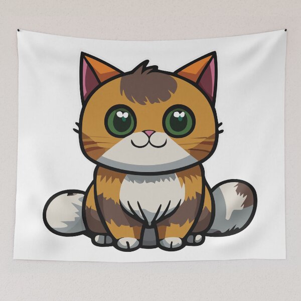 Item preview, orange cartoon cat designed and sold by omar-alsayed52.