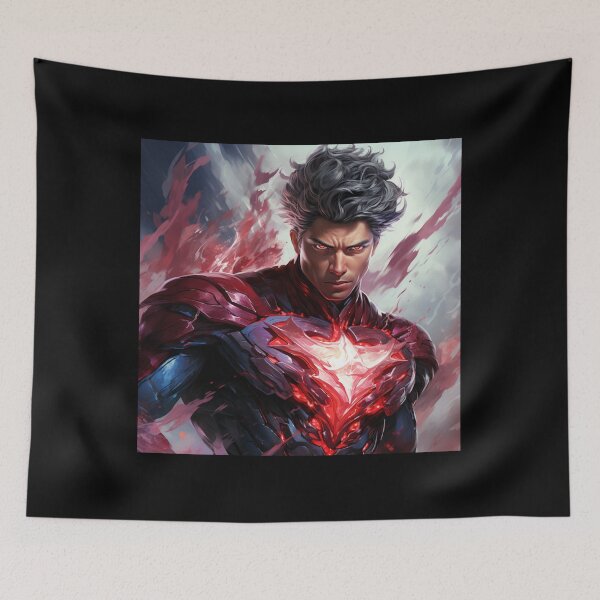 Item preview, Crimson Valor: Heroic Heart - Hero - Superhero designed and sold by SmartDesignByBB.