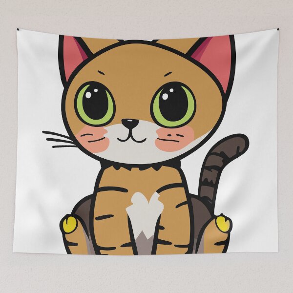 Item preview, orange cartoon cat designed and sold by omar-alsayed52.