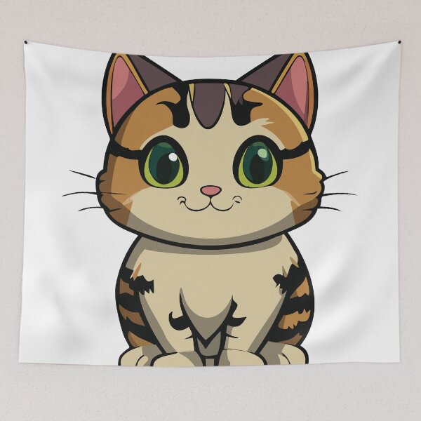 Item preview, tabby cartoon cat designed and sold by omar-alsayed52.