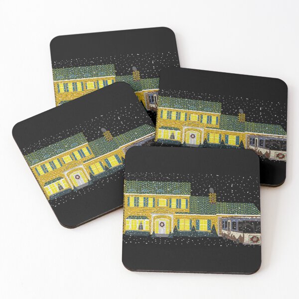 Item preview, national lampoons christmas vacation (clarks house all lit in christmas light) (snow version) designed and sold by Soulfate.