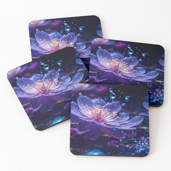 Item preview, Majestic purple flower with rain drops designed and sold by stevanovicigor.